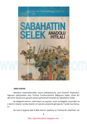 Cover of Sabahattin Selek - Anadolu Ihtilali 2 .pdf