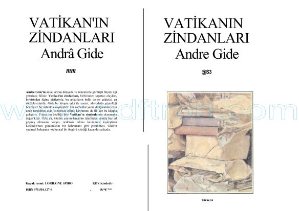 Cover of Andre Gide - Vatikan'ın Zindanlari.pdf