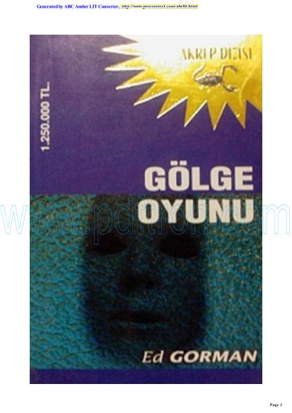 Cover of Ed Gorman - Golge Oyunu.pdf