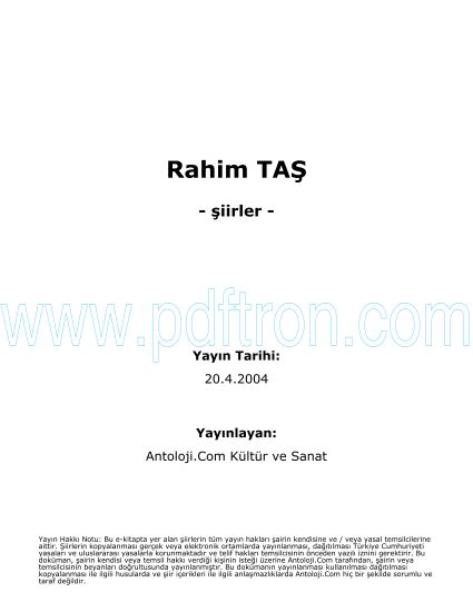 Cover of Rahim Tas - Şiirleri.pdf