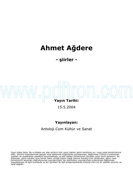 Cover of Ahmet Agdara - Şiirleri.pdf