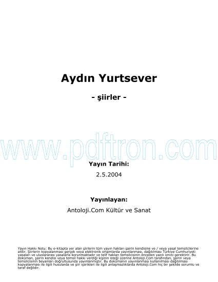 Cover of Aydin Yurtsever - Şiirleri.pdf