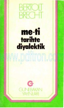 Cover of Bertolt Brecht - Me-Ti  Tarihte Diyalektik.pdf