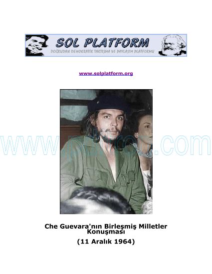 Cover of Che Guevara - Birleşmiş Milletler Konuşması.pdf