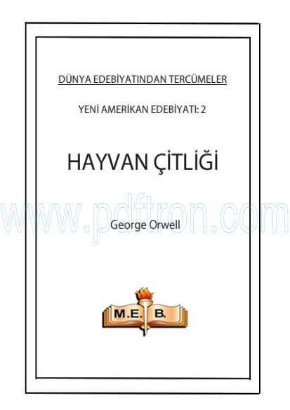 Cover of George Orwell - Hayvan Ciftligi.pdf