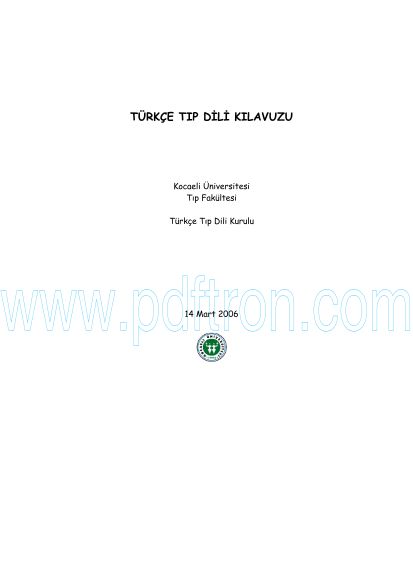 Cover of Turkce Tip Dili Sozlugu.pdf