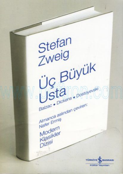 Cover of Stefan Zweig - Uc Buyuk Usta (Balzac, Dickens, Dostoyevski).pdf