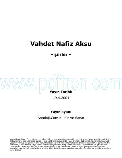 Cover of Vahdet Nafiz Aksu Şiirleri.pdf