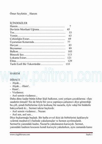 Cover of Omer Seyfettin - Harem.pdf