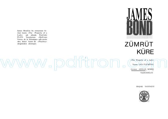 Cover of Ian Fleming - James Bond Zumrut Kure.pdf