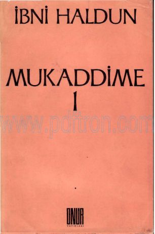 Cover of Ibni Haldun - Mukaddime I.pdf