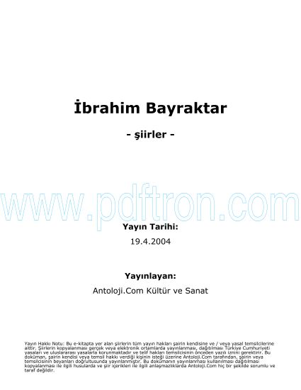 Cover of Ibrahim Bayraktar - Şiirleri.pdf