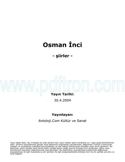 Cover of Osman İnci - Şiirleri.pdf